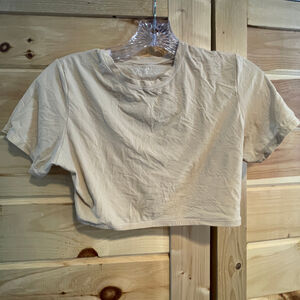 Women's SKIMS Beige Crop Top L